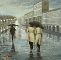 Caminando bajo la lluvia