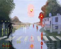 Cruzando el paso de peatones