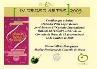 Diploma de la Exposición Oroso 09
