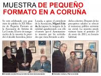 XX Muestra pequeño formato en la Asociación de Artistas de La Coruña